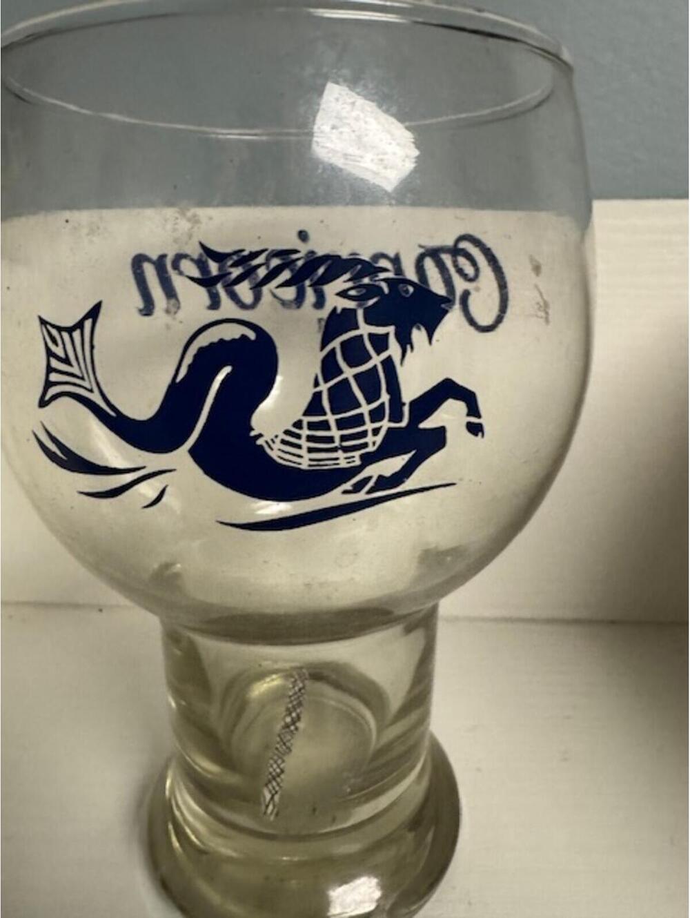 Capricorn Zodiac Glass Goblet